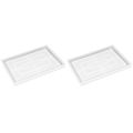 2X Resin Mold Silicone, Large Rectangle Rolling Tray Molds for Epoxy Resin, Resin Serving Board Mold with Edges. 