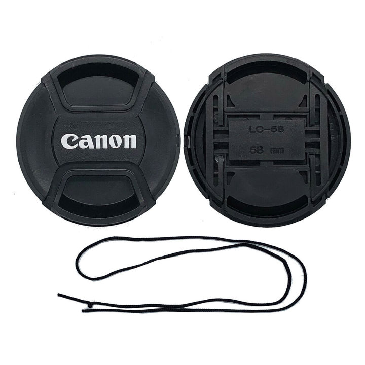 Canon%20lens%20cap%2058%20mm%20with%20Canon%20logo%20and%20string,%20for%20lens%20protection%20cover%20for%20Canon%2018-55%20mm%20and%2075-300%20mm%20lens%20-%20Original%20-%20%20Free%20Shipping%20-%20Image%202