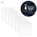 6pcs Acrylic Sheets for Light Base Cast Panel for Signs Square. 