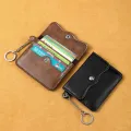 Portable Card Bag Cow Leather Men's And Women's Card Bag Coin Purse Slim Credit Card ID Holder Pocket Wallet For Men And Women Cherry Super Store. 