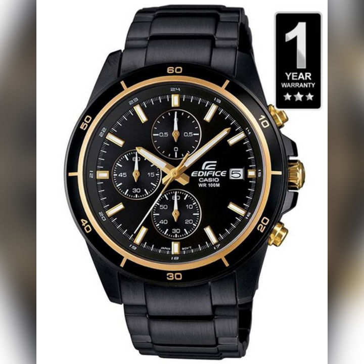 Casio Edifice Black Metal Analog Watch For Men