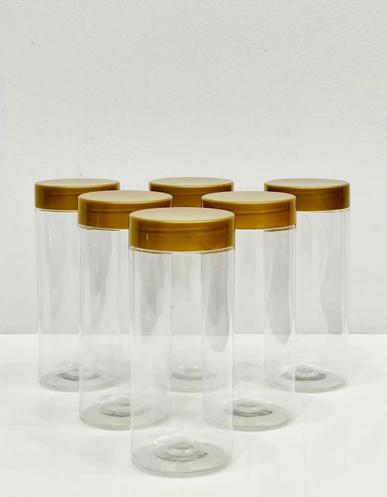 06Pcs%20570ml%20Visual%20Kitchen%20Spicy%20Bottle%20Set%20Transparent%20Plastic%20Spicy%20Bottle%20Containers%20Seasoning%20Jar%20Set%20Condiments%20Organizers%20with%20Gold%20Lid%20Large%20Size%20-%20Image%203