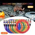 6pcs 1.5M/5ft XLR Cable DMX tage Light Cable 3-Pin XLR Male to Female Plug PVC Jack. 