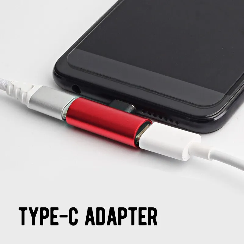Type-C to 3.5mm Headphone and Charging Adapter Splitter