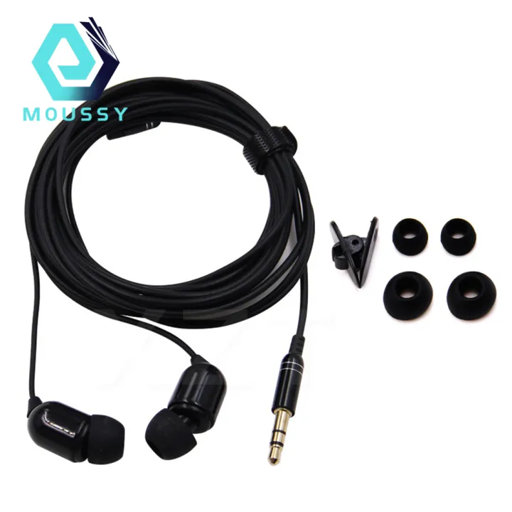 Plug In Headset 3-Meter 3.5mm Plug In-Ear Wired Earphone Broadcast Live Headset with ...
