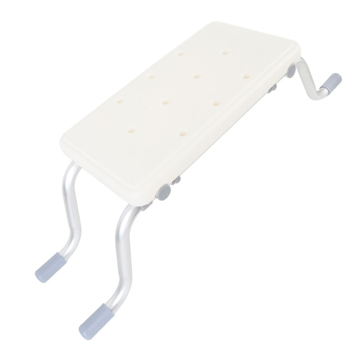 Suspended Bath Tub Shower Bench Space Saving Bathtub Bath Stool Stylish Look Aluminum Alloy Enhanced Comfort Anti Slip for Bathroom