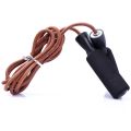 bellylady Adjustable Jump Rope Skipping Leather Rope with Bearing Comfortable Sponge Handles for Skipping Boxing Fitness. 