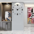 【Fast Delivery 1-4 day】Large Wall Clocks 3D DIY Quartz Clock Acrylic Mirror Stickers For Home Living Room Office Wall Decoration Hanging Horloge Watch 40x40. 