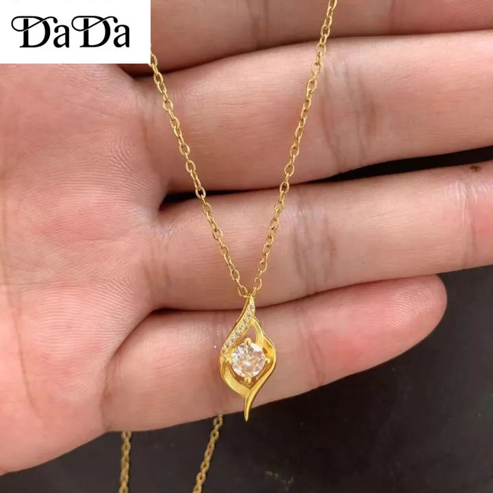 COD%20rantai%20leher%20perempuan%20emas%20916%20original%20malaysia%20gold%20necklace%20women's%20opal%20brilliant%20round%20zircon%20pendant%20jewelry%20for%20girlfriends'%20gifts%20%20Necklace%20-%20Image%205