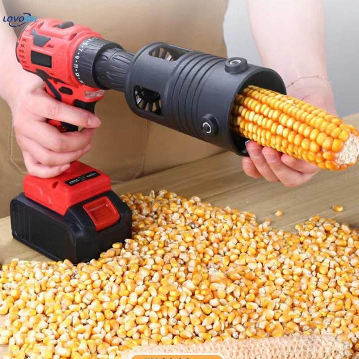 Corn Strip Thresher, Corn Thresher Strip Tool, Hand Drill for Popcorn Manual Multifunction Corn Peel