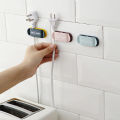 4PCS Plug Holder Kitchen Wall-Mounted Thread Holder Power Cord Storage Strong Adhesive Free Punch Bracket Socket Hooks Data Cable Organizer. 