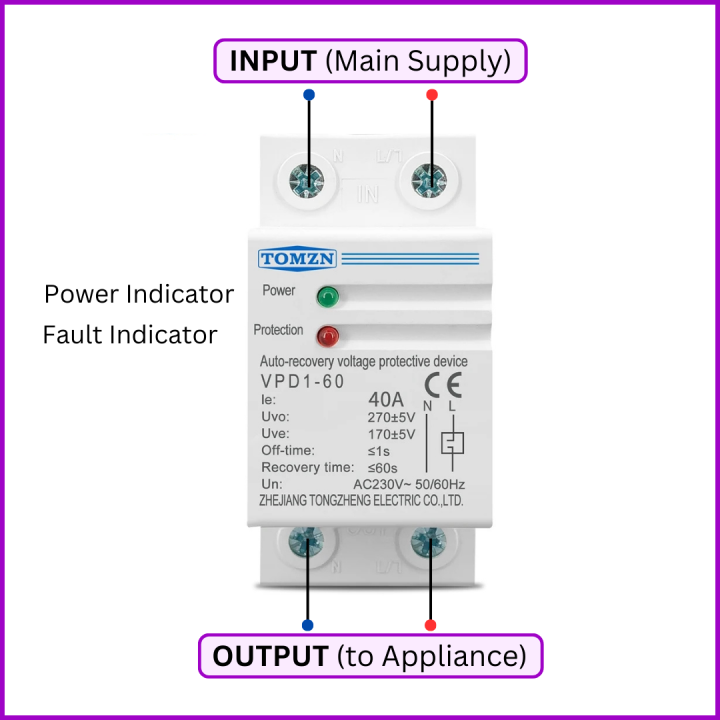 Power%20Guard%20Refrigerator%20TV%20Fridge%20Guard%20High%20Over%20Voltage%20Protector%20UPS%20DIN%20Rail%20Mount%20-%20Image%202