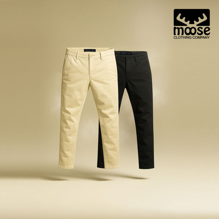 Moose Men’s Comfort Fit Chino Pants | Daraz.lk