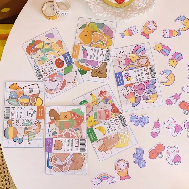 Panda%20Online%20120PCS/Lot%20Cute%20Korean%20Stickers%20Ins%20Waterproof%20Bear%20Cartoon%20Sticker%20Set%20Phone%20Scrapbook%20Decorate%20-%20Image%202