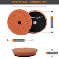 【orange x 2pcs 5 Inch Backer】 6 7 Professional DA Polishers Pads Car Polishing Pad Germany Buffing Pads Car Polish Tool Kits Set. 