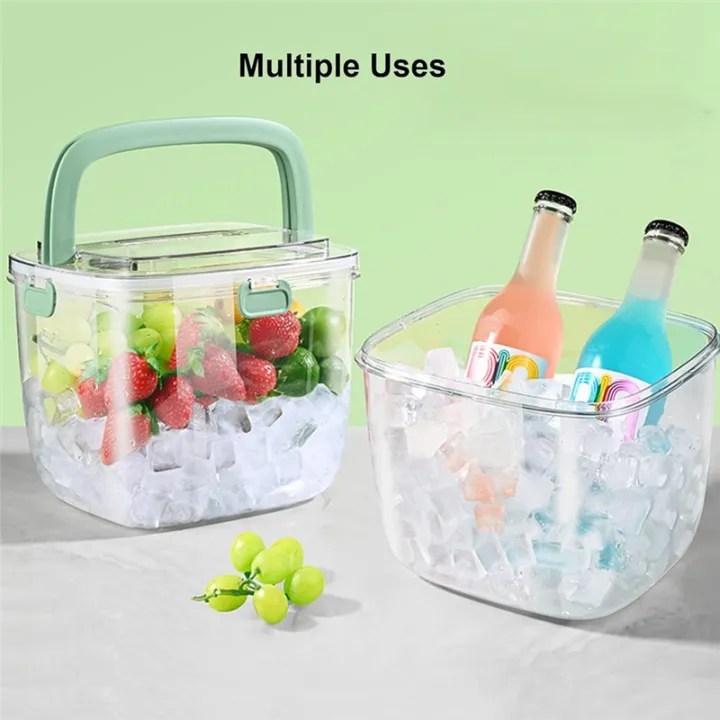 BRADOO%20Portable%20Ice%20Bucket%20for%20Freezer%20with%20Lid%20&%20Ice%20Tong%20for%20Outdoor%20Camping,%20Clear%20Refrigerator%20Storage%20Bin%20-%20Image%204