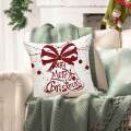 Christmas Throw Pillow Cover Cushion Cover for Sofa Xmas Decoration Bell. 