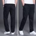 Summer New Men's Straight Sports Pants Large Size Loose Cargo Pants Men's Outdoor Casual Pants-Pocket Long Pants. 