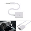 Mini Jack 3.5mm AUX Audio Plug To USB 2.0 Converter Adapter USB Aux Cable for Car MP3 Speaker U Disk USB Flash Drive Accessories. 