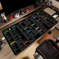 Linux Commands Line Mouse Pad Rubber Keyboard Mouse Carpet Anti-slip Gamer Mouse Mat Laptop Mousepads With Black Stitched Edge. 