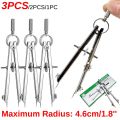 3-1pcs Professional Metal Compass Drawing Tools High Precision Spring Chart Planning Line Caliper Spacer Accurate Gauge. 
