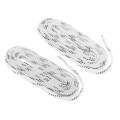 2x1 Pair Premium Sports Ice Hockey Skates Shoe Laces Shoelace 108 inch, White. 
