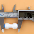 1/4tube quick coupling diameter 6.5MM straight Connector Family drink water RO filter reverse osmosis system 1544 Joint. 