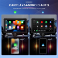 (COKP) 7 Inch Portable Motorcycle GPS Navigation Waterproof Carplay Screen Display Wireless Android Auto Motorcycle Monitor. 