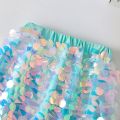 Mermaid Skirt Sequin Fishtail Skirt for 1-8 Years Baby Kids Girls Princess Skirt Mermaid Short Sleeve T-Shirt Birthday Outfit. 