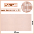 Copper Mesh Screen Wire Mesh Copper Net 12inch X 120inch 40 Mesh Pure Copper Screen Woven Wire Mesh Screen Metal Screen Mesh Fine Mesh. 