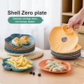 Creative Food Grade Shell Shaped Dumpling Plate Vinegar Ketchup Dish Sushi French Fries Breakfast Dried Fruit Snack Bone Spitting Pan. 