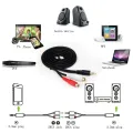 3.5mm Jack Male to 2 RCA Female Jack RCA Stereo Audio Cable Converter Adapter High Quality. 