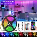 lights for decoration 5M 5050 RGB Bluetooth Led Strip Lights TV Smart Wall Lamps Xmas Decoration Bedroom Closets Aesthetic Room Decor Ring Light. 