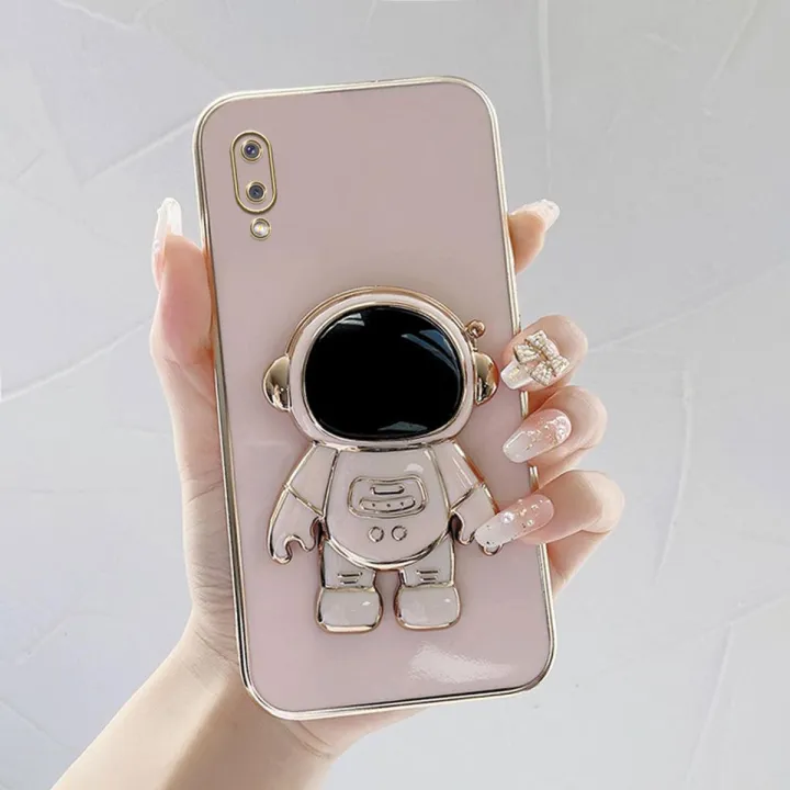 TA%20for%20Samsung%20Galaxy%20M02%20A02%20Back%20Cover%20Creative%20Cute%20Astronaut%20Folding%20Bracket%20Luxury%206D%20Plating%20Case%20Soft%20Silicone%20Square%20Phone%20Cases%20-%20Image%202