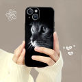 Cellular Phone Case For iPhone 15 14 13 12 11 Pro Max 6 6S 7 8 Plus X XS XR 12 13 Mini Soft Silicone Case Black Cat Staring Eye. 