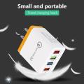 Portable 4 Ports Smart USB Charger Universal 3A Fast Charging Travel Phone Charger US EU Plug Adapter 6 Colors Dropshipping NEW'. 