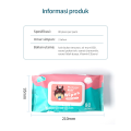 SWEETY Baby Wet Wipes (80pcs) Wet Tissue Tisu Basah Non-Alcohol/ Parabens Free/ Fragrance Free. 