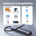 UGREEN USB C Hub 7-in-1, 5 Gbps USB-C Hub with 4K HDMI, 100W Power Delivery, USB-C and 2 USB-A Data Ports, SD/TF Card Reader, Multiport Adapter for MacBook Air iPad Pro. 