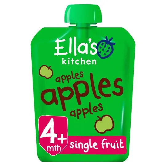Ella's Kitchen Apples Baby Food Pouches 4+ Months 70G