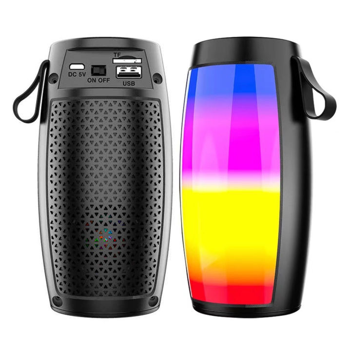 ZQS1202 Bluetooth Wireless Speaker Rechargeable Portable Subwoofer with RGB Colorful Light Change
