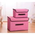 Susan1188 2in1 Plain Color Foldable Storage Box Organizer With Cover set. 