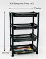 Plastic Vegetable Fruit Rack - 4 Layer Multipurpose Stand Rack. 