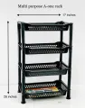Plastic Vegetable Fruit Rack - 4 Layer Multipurpose Stand Rack. 