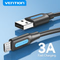 Vention Micro USB Cord Fast Charging Data Transfer Cable for Samsung S7 Xiaomi Redmi Note 5 Pro Realme Android Mobile Phone Micro Charger Cable. 