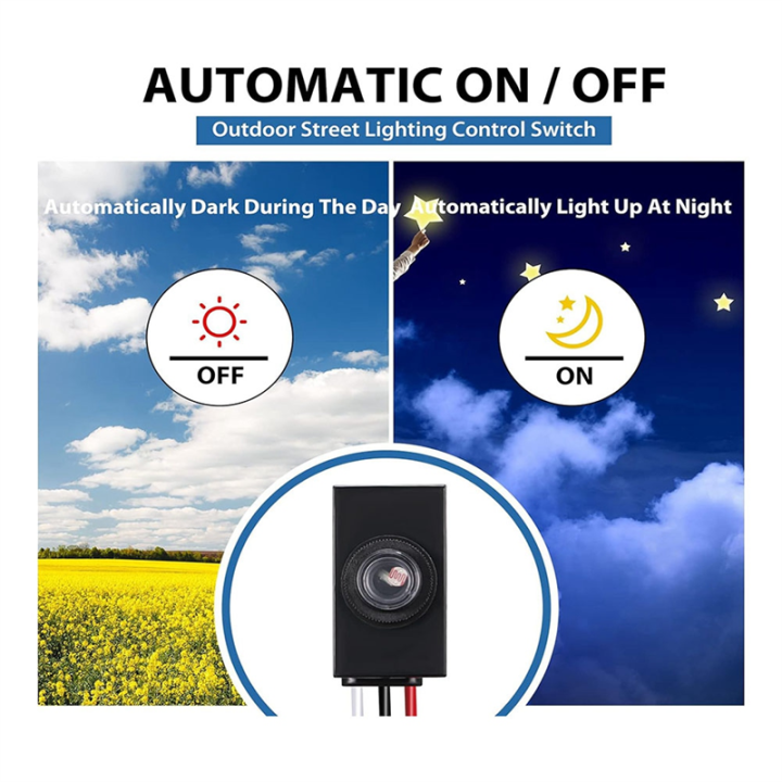 2%20Piece%20Dusk%20to%20Dawn%20Sensor%20Black%20Plastic%20Photocell%20Light%20Sensor%20for%20Outdoor%20Lighting%20120-277V%20Photoelectric%20Switch%20-%20Image%206