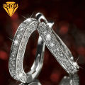1 Pair Earrings Charm Attractive Ring Shape Dainty Huggie Earrings for Women. 