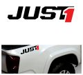 2pc 10x4 in – JUST 1 Vehicle Stickers For Car Van Motor Bike Three Wheeler Scooter Sports Car Truck Lorry Bus Wind screen Back Glass Sticker. 
