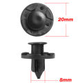 100Pcs 8mm Plastic Rivet Fastener Mud Flaps Bumper Fender Push Clips For Nissan Fugar. 