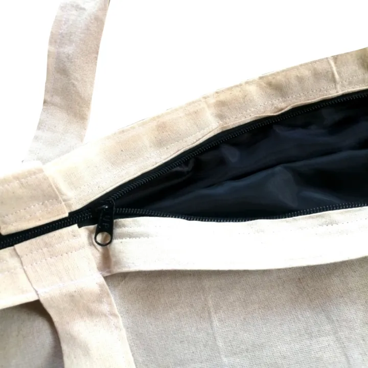 Tote%20Bag%20Zipper%20Lining%20Cotton%20Canvas%20Amuredi%20Class%20University%20Student%20Casual%20Large%20Capacity%20Comfortable%20Travel%20Eco%20Friendly%20Shoulder%20White%20Bag%20-%20Image%208