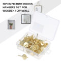 KOGEEK 50PCS Picture Hooks Set Picture Hanging Hangers Picture Frame Hangers Hooks Pins Hanging Hardware for Wooden/Drywall. 